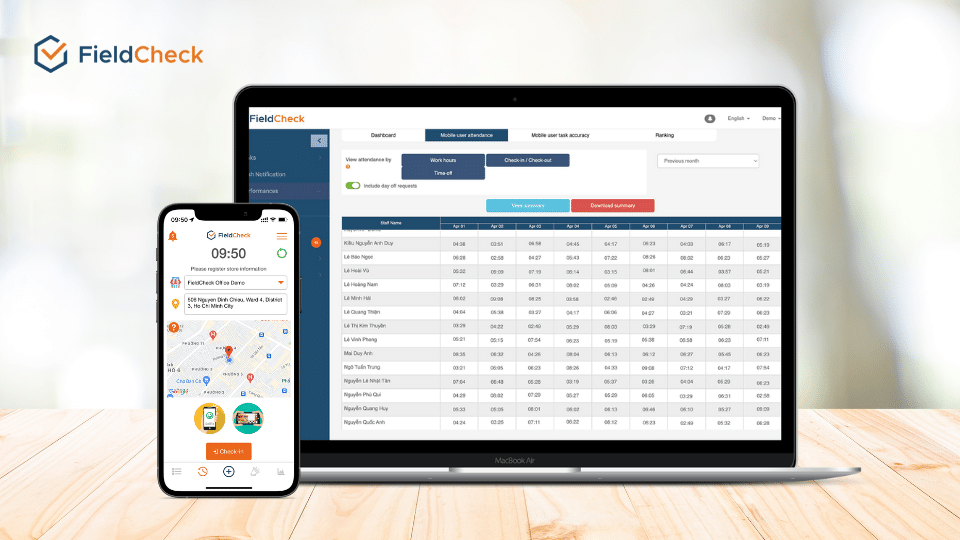 Checkin and Attendance tracking app