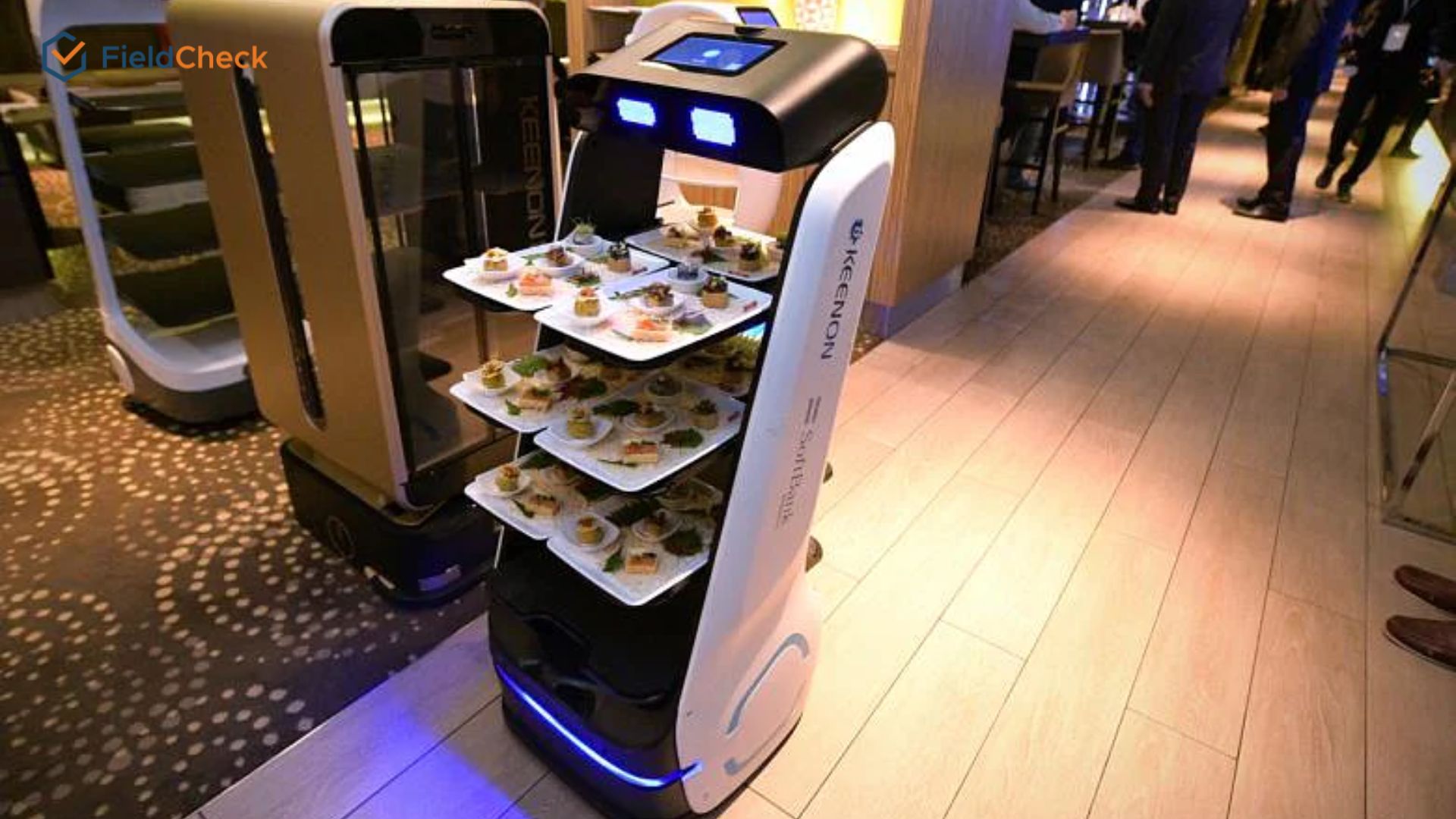 robot delivers food to customer